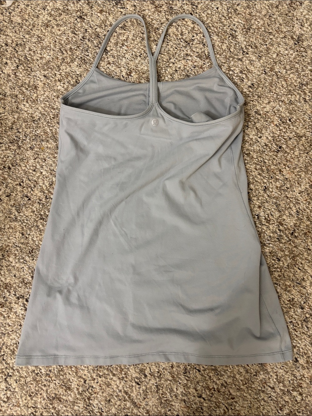 Lululemon Light Gray Racerback Tank - Picture 2 of 3